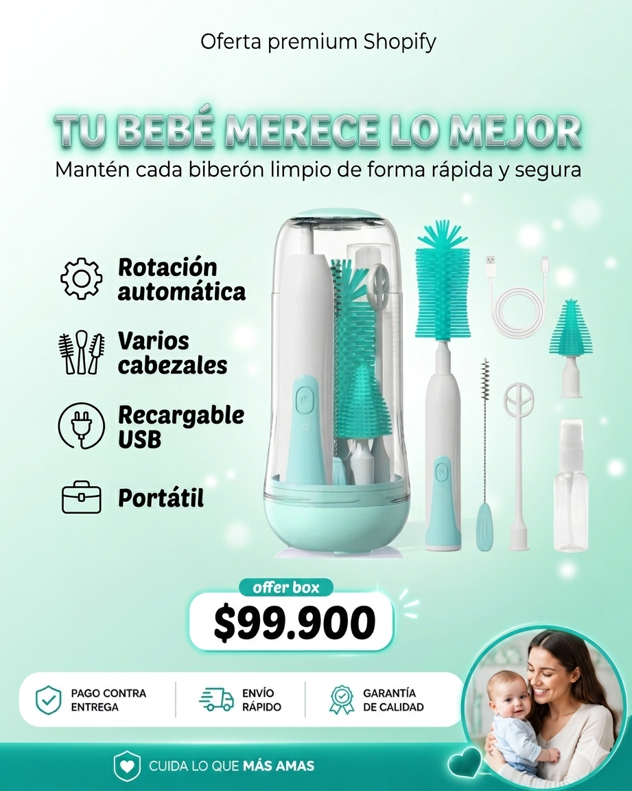 por que tu paz mental tambien importa, CleanBaby - LIMPIADOR ELECTRICO DE BIBERONES