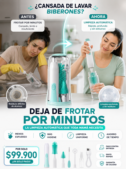 por que tu paz mental tambien importa, CleanBaby - LIMPIADOR ELECTRICO DE BIBERONES