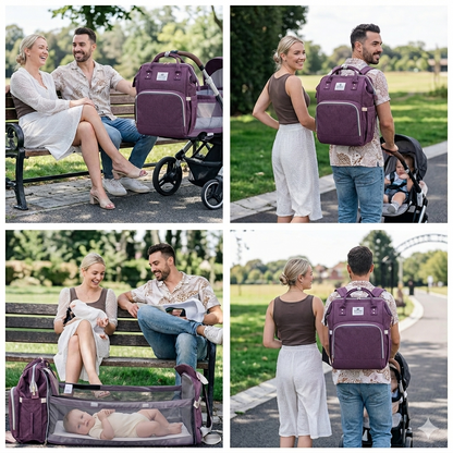 LibreCuna - Bolso Pañalera Cuna Colchón Portátil