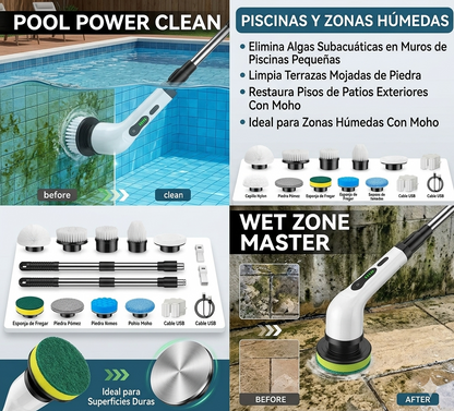 EasyClean Pro - CEPILLO DE LIMPIEZA INHALAMBRICO   9 EN 1