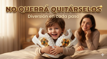 sabemos que al ver feliz a tu hijo, eres feliz, por eso los Tenis Capibara Con Juguete Giratorios son el regalo perfecto