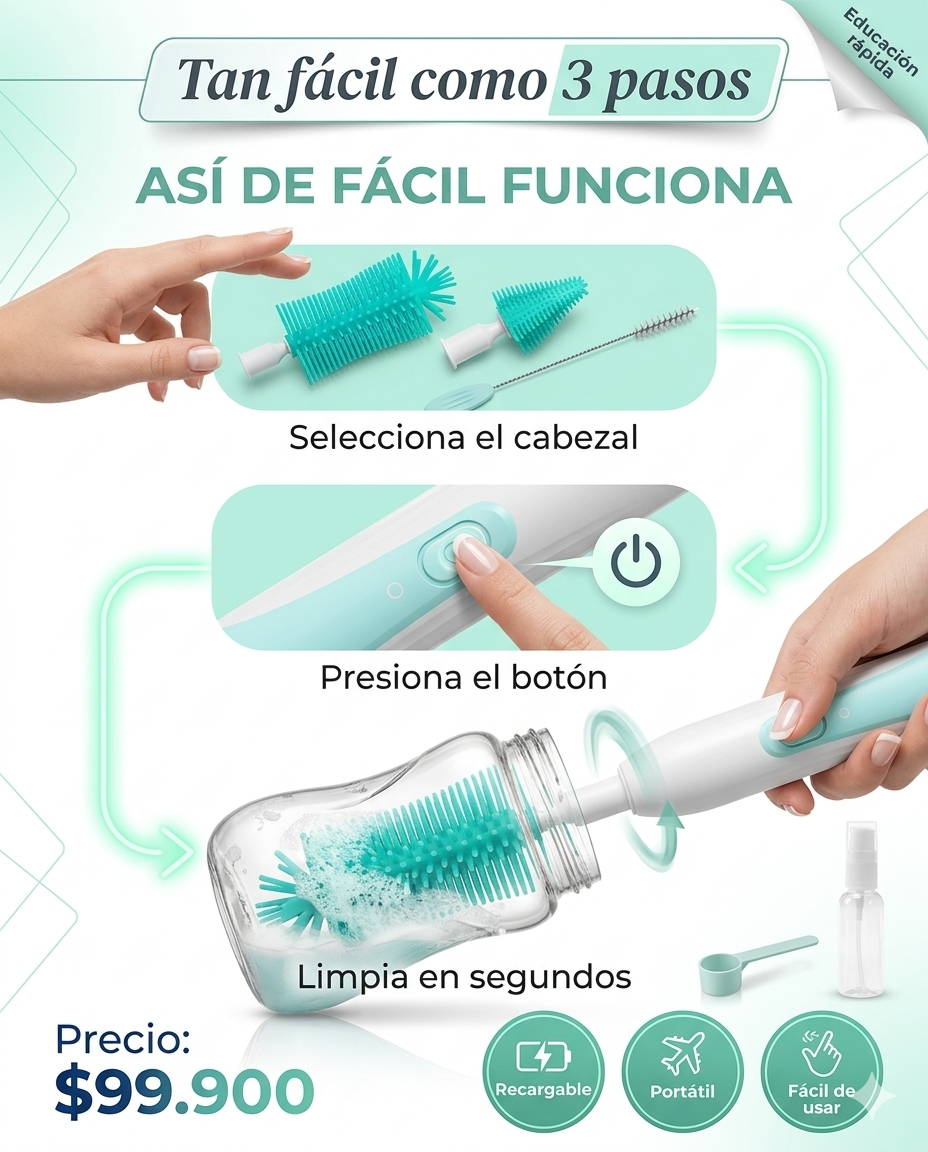 por que tu paz mental tambien importa, CleanBaby - LIMPIADOR ELECTRICO DE BIBERONES