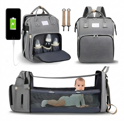 LibreCuna - Bolso Pañalera Cuna Colchón Portátil
