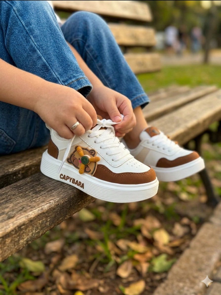 Tenis Capibara Con Juguete Giratorios